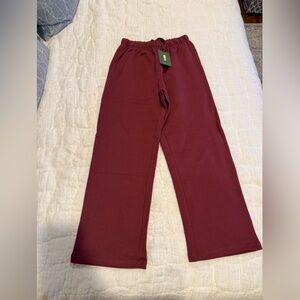 Daily Drills NWT Bodega Straight Leg Sweats M/L Fleece 100% Brushed Cotton Pants